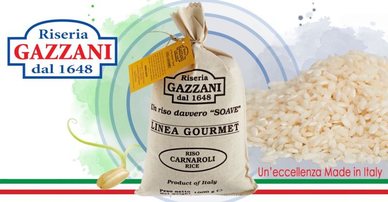 RISERIA GAZZANI - Offerta Vendita online Riso italiano Carnaroli Linea Gourmet in sacco di tela
